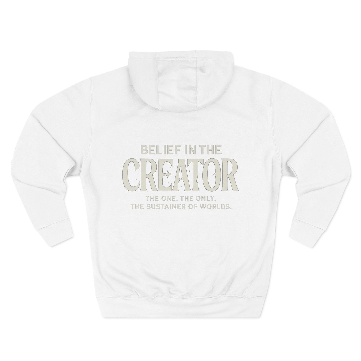 Three-Panel Fleece Hoodie