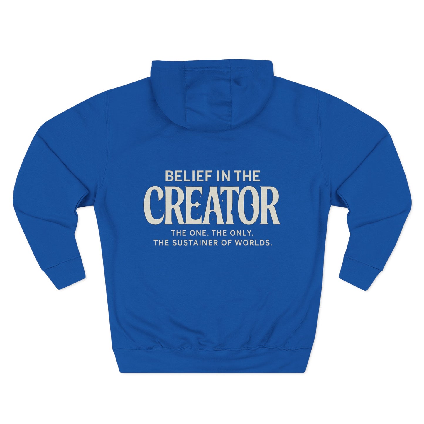 Three-Panel Fleece Hoodie